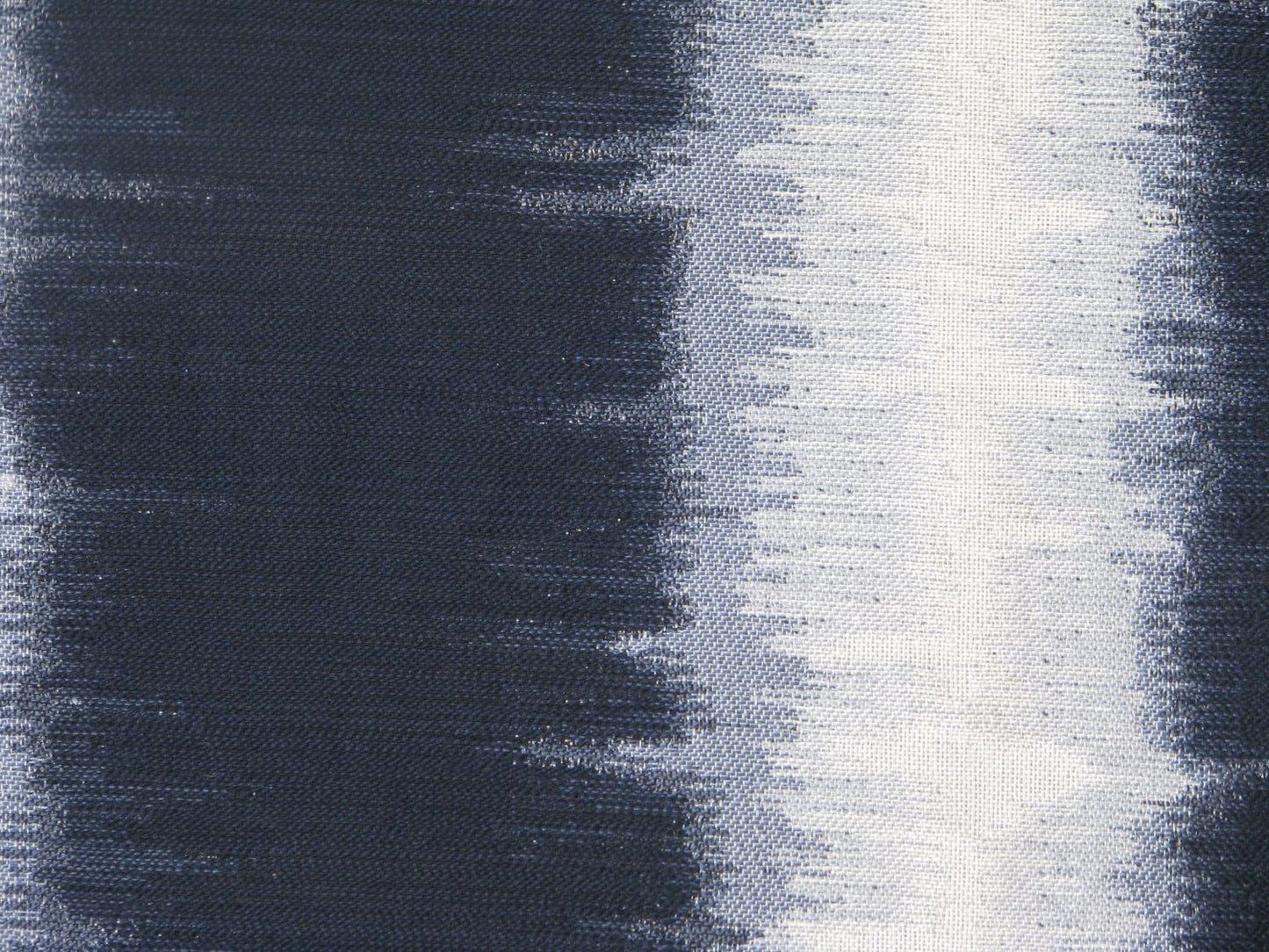 Navy Blue White Cotton Stripe