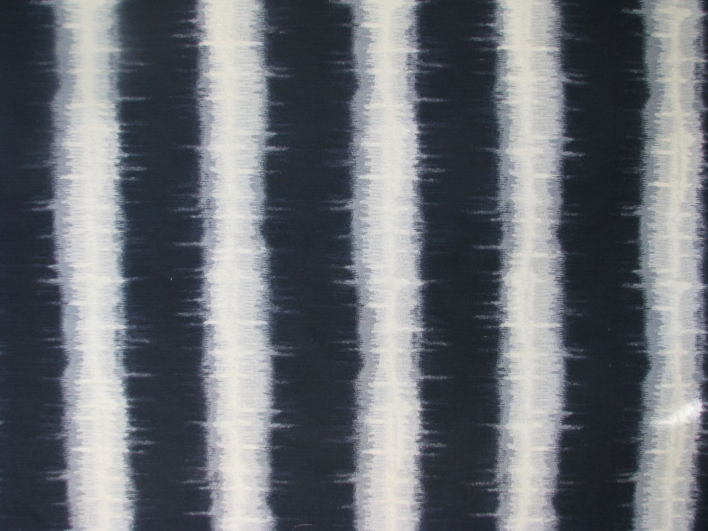 Navy Blue White Cotton Stripe