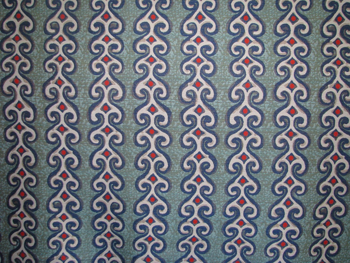 Blue teal Polyester Jacquard fabric
