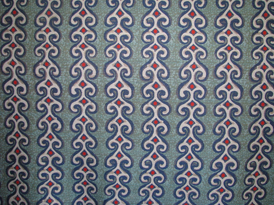 Blue teal Polyester Jacquard fabric