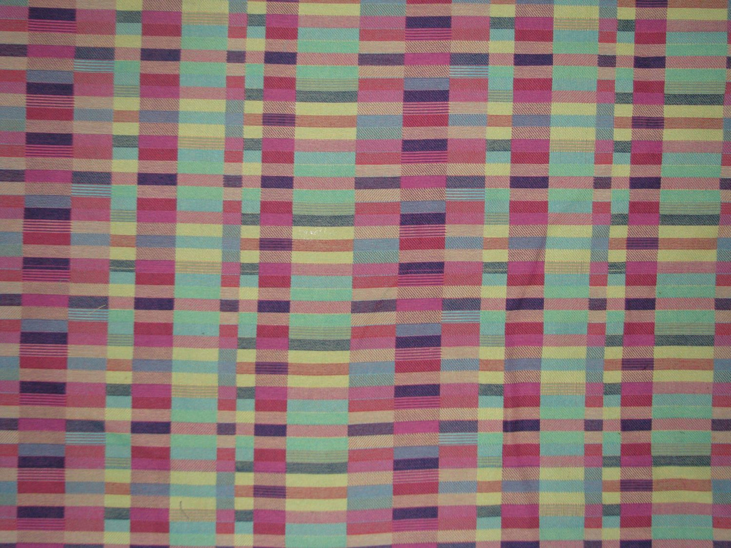 Multicolor Polyester Jacquard Fabric