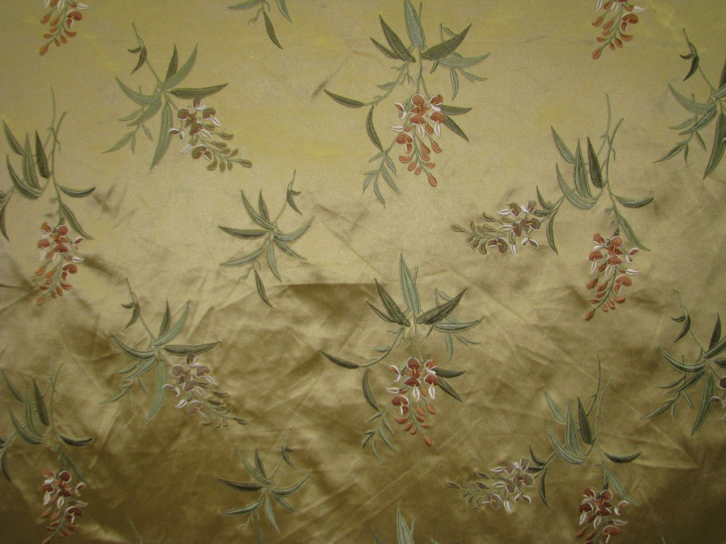 Silk Cotton Embroidered Floral Fabrics
