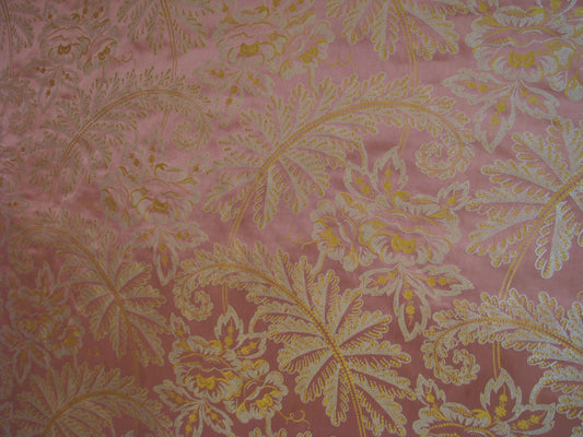 Silk Jacquard floral fabric