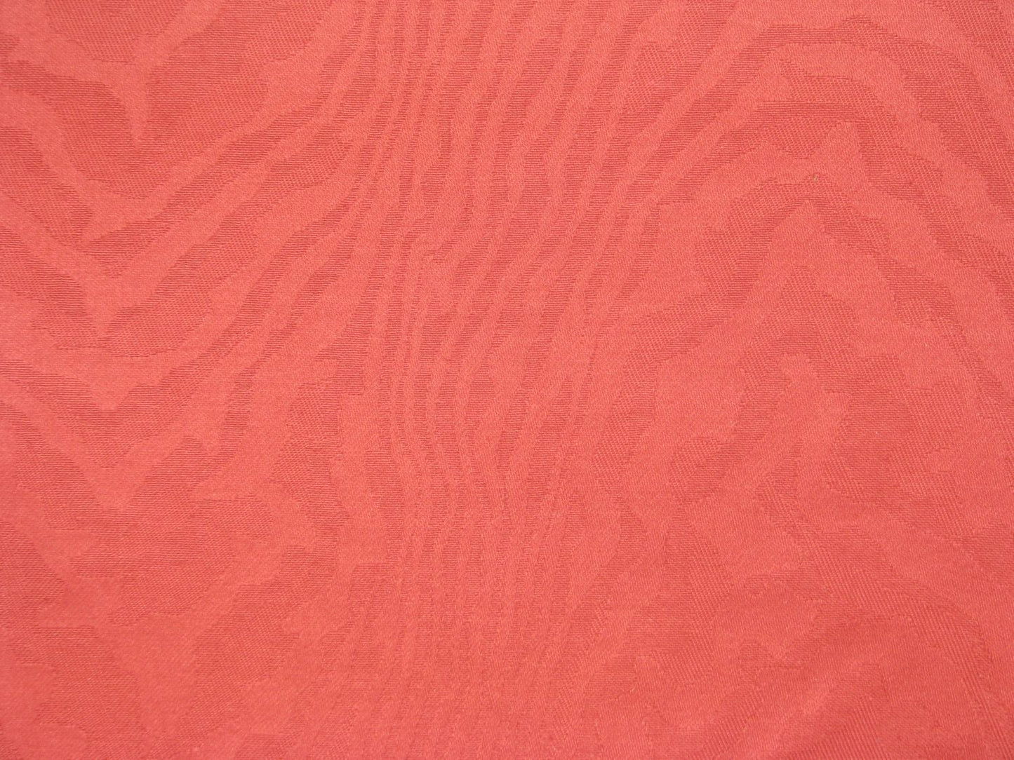 Cotton Moire Design Orange Fabric