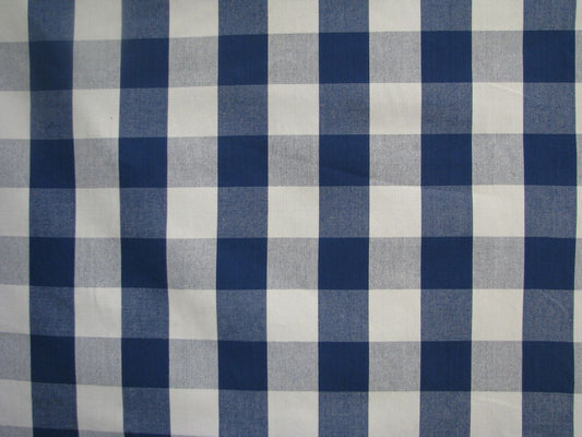 Buffalo Cotton Check  Blue