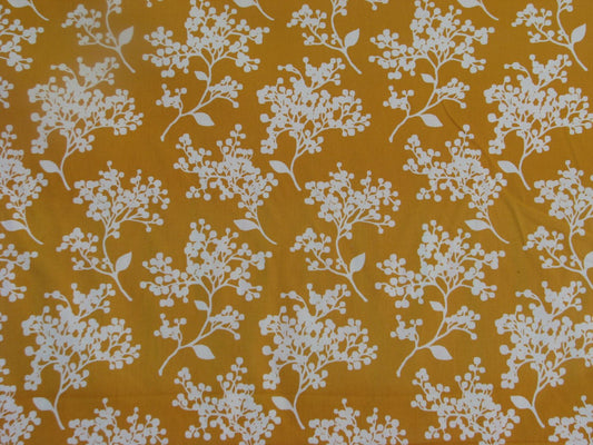 Melon Leaf Floral Cotton Printed fabric