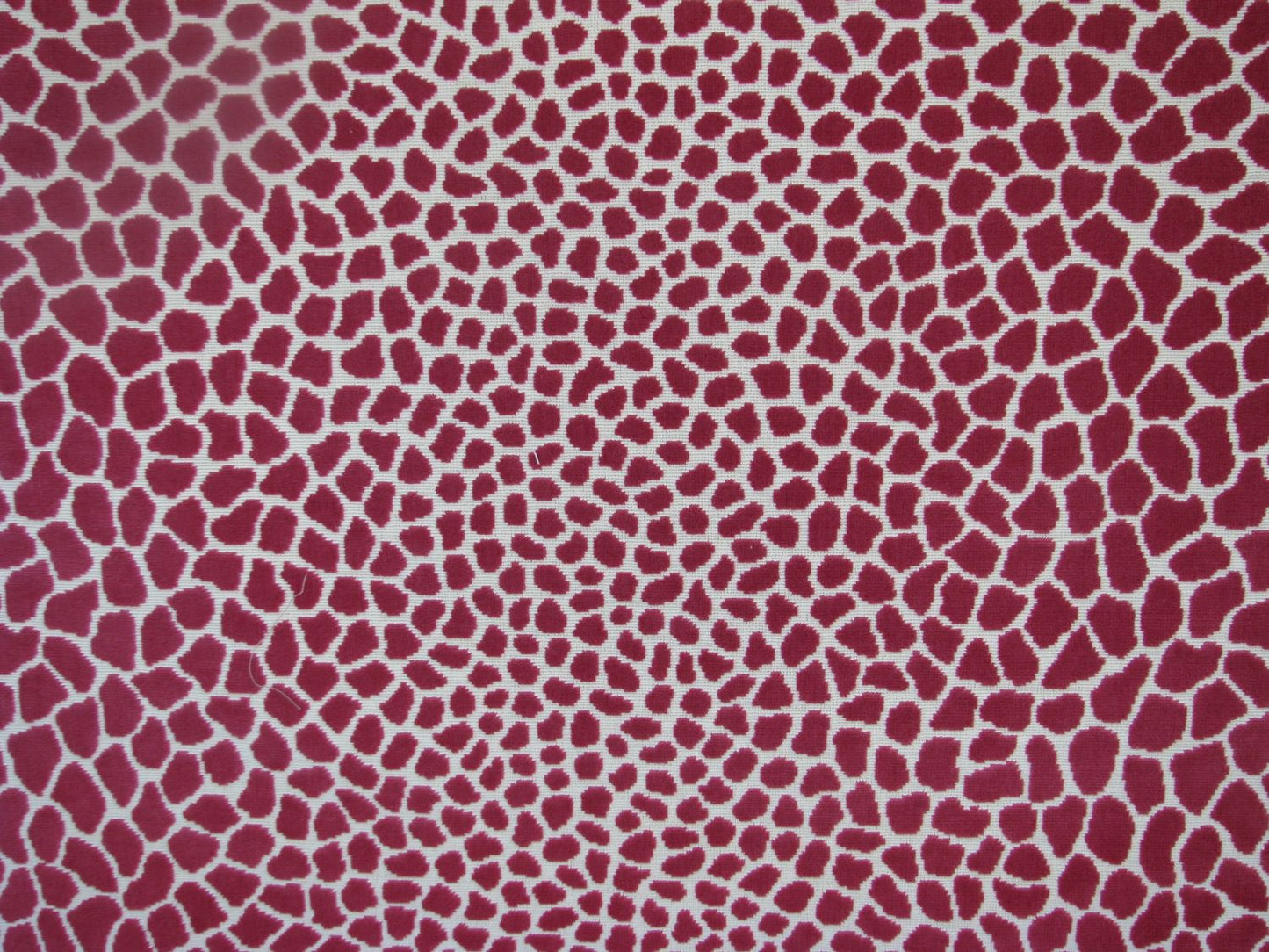 Spots Ruby Chenille Woven Fabric