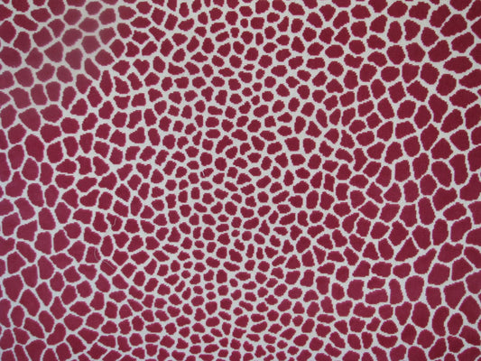 Spots Ruby Chenille Woven Fabric