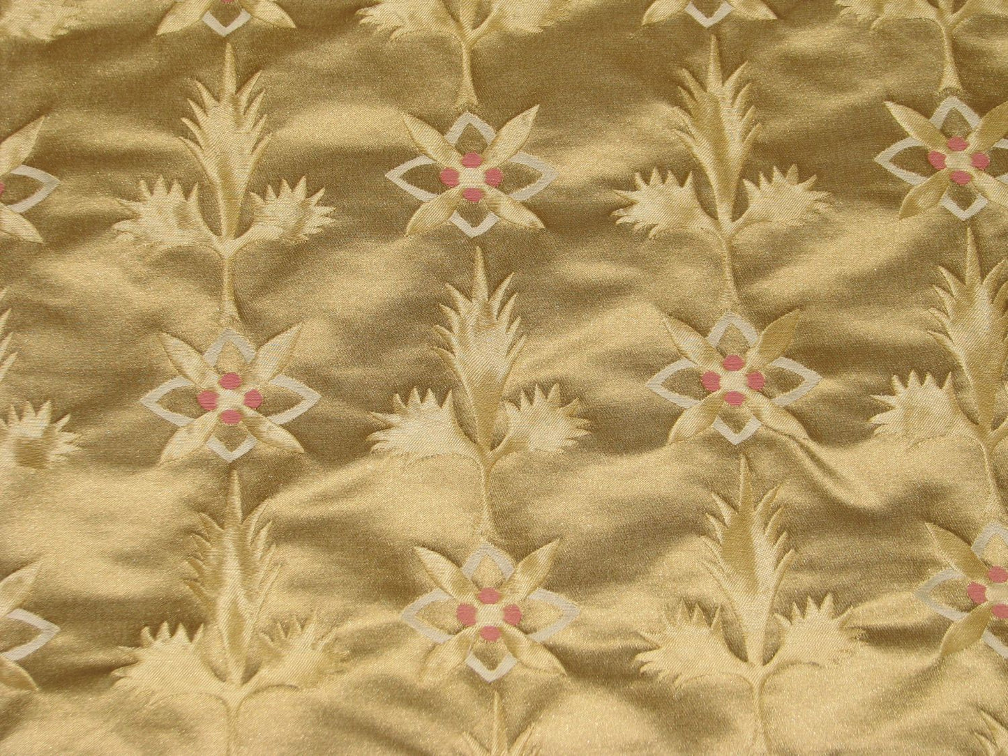 Polyester Floral Jacquard Fabric