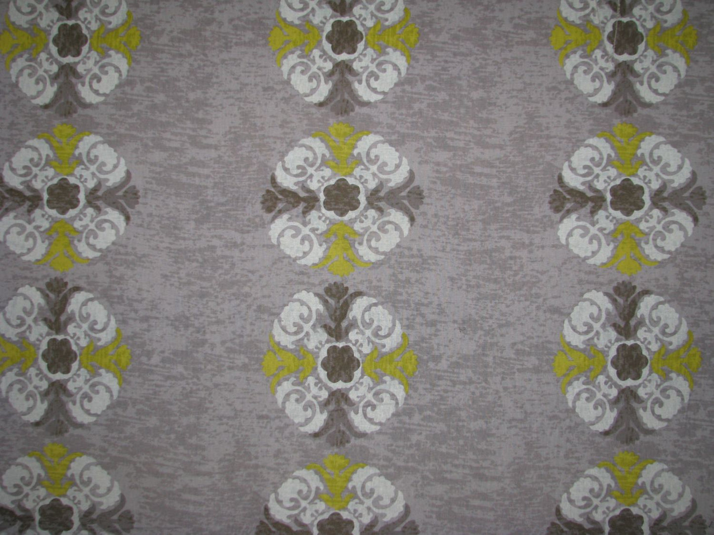 Cotton Grey Floral Printed Fabric