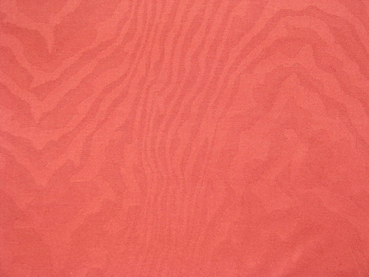 Cotton Moire Design Orange Fabric